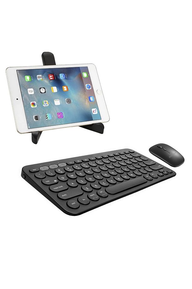 Lenovo Tab M10 Plus 10.3 X606 X606f Bluetooth Klavye + Mouse + Tablet Standı - Al8106 - 1
