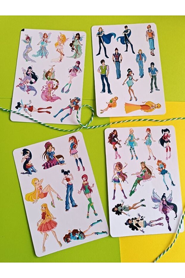 مجموعة ملصقات ملصقات Winx Club Girls