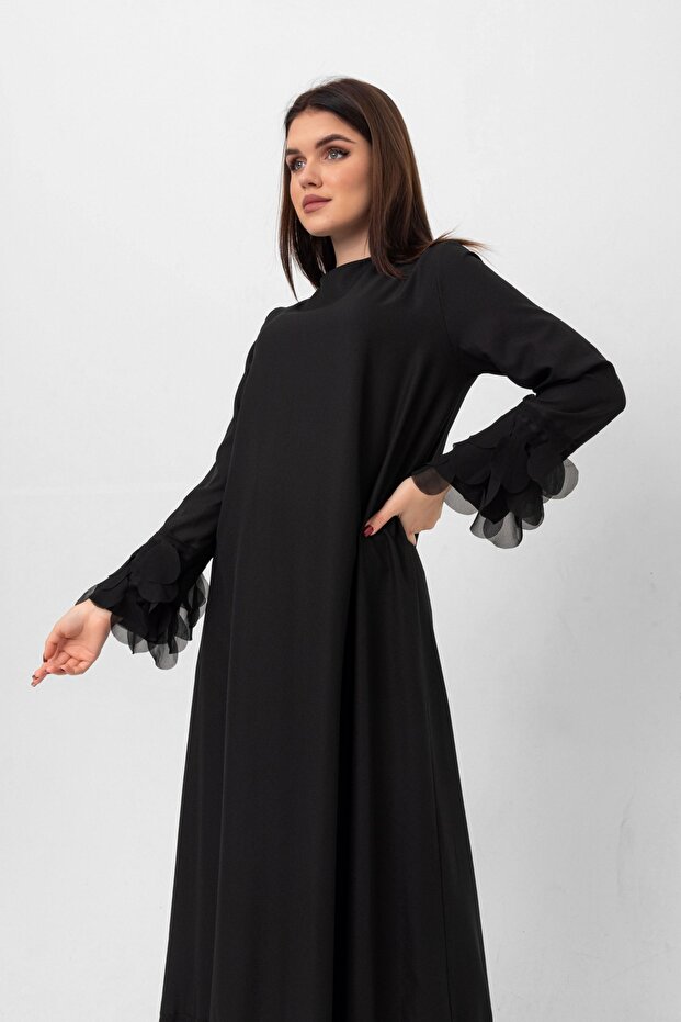 Seda Elbise Şifon Pullu - 1