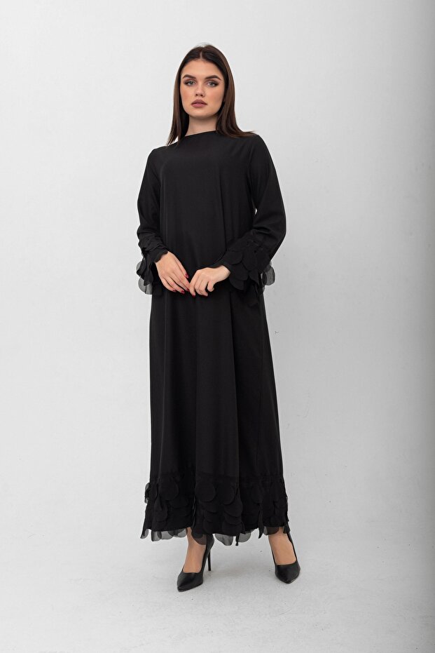 Seda Elbise Şifon Pullu - 2