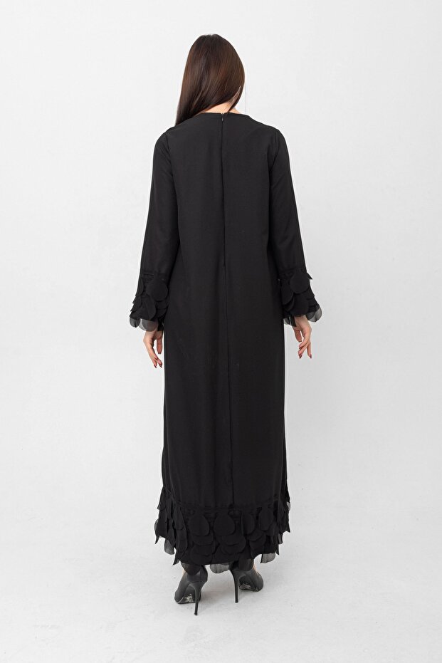 Seda Elbise Şifon Pullu - 5