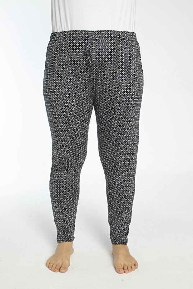 Large Size Pocketed Viscose Summer Women's Pajama Bottoms Single Bottom Y16