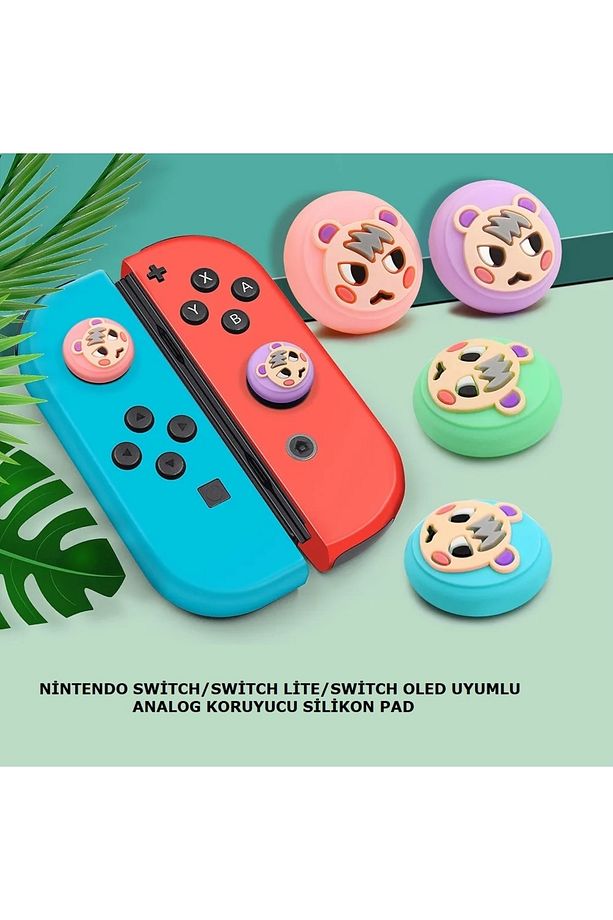 Nintendo Switch/switch Uyumlu Lite/switch Oled Analog Koruyucu Silikon Pad - 2