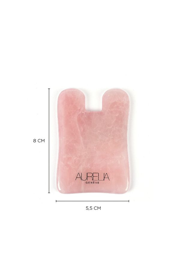 Rose Quartz Gua Sha Crystal - Square - Gua Sha Taşı - Pembe Kuvars - 3