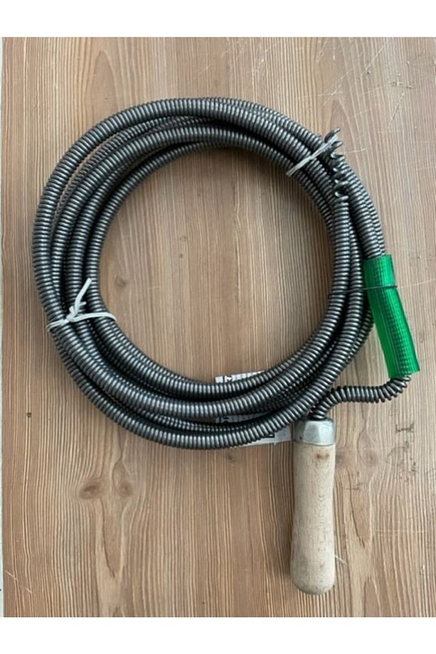 9mm Kalın Çelik Lavabo Wc Açıcı Tel Banyo Borusu Gider Açma Teli 10mt - 2