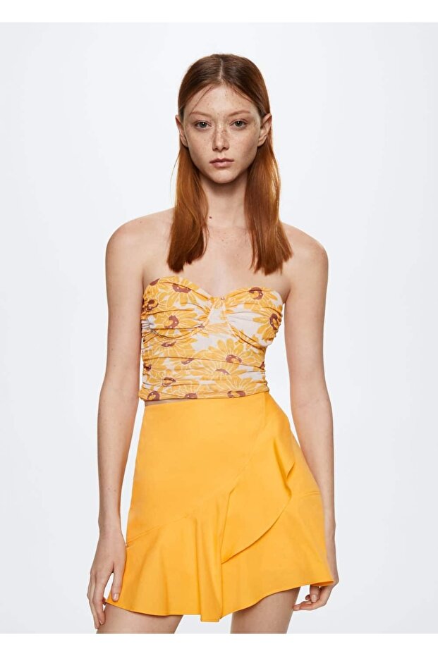 Volanlı Pamuklu Etek - 7