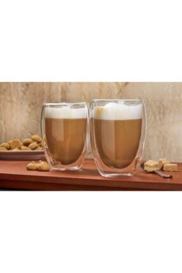 2 Adet Yenitasarım Çift Cidarlı Bardak 350ml 2 Adet - 4