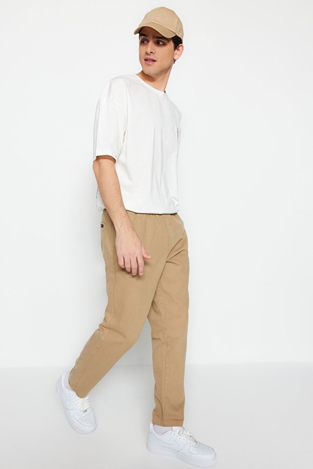 Camel Regular Fit Gabardin Pantolon TMNSS23PL00033 - 4