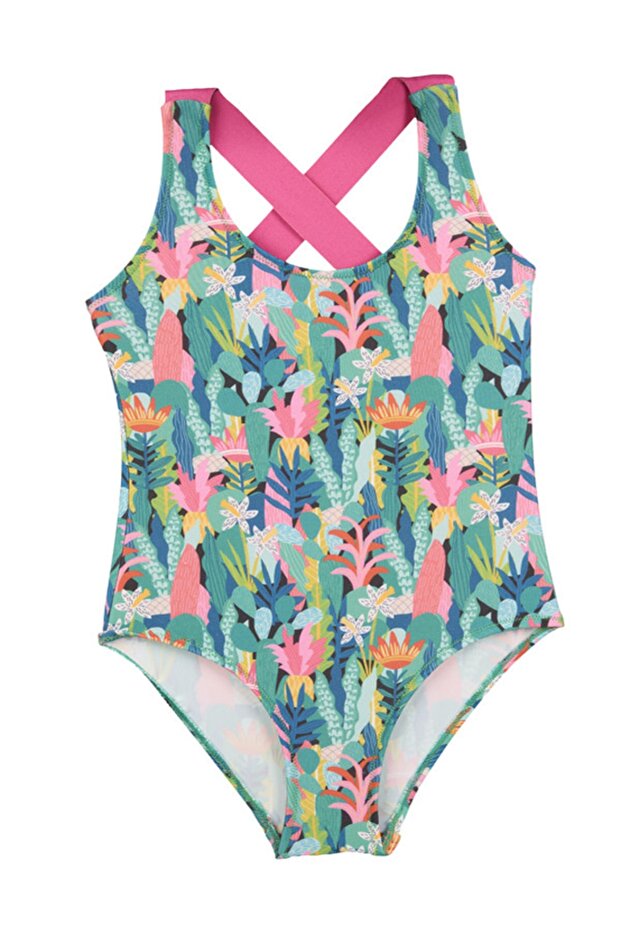 Children's Tropic Swimsuit with Elastic Back