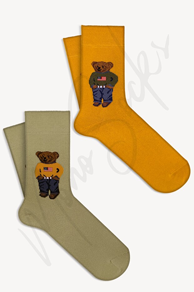 4 Lü Teddy Bear Çorap - 5