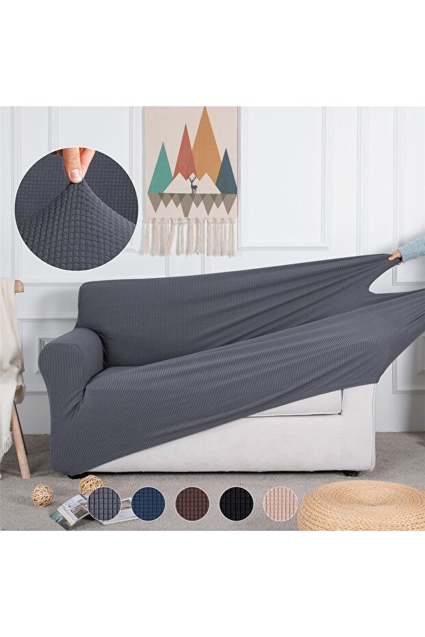 مرونة نسيج ليكرا Pitikar نمط أريكة، أريكة، غطاء سرير أريكة، مجموعة 3311 المرنة. - 2