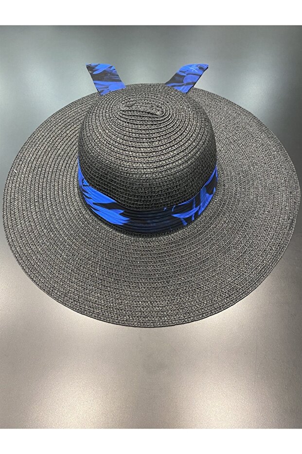 Leaf Patterned Straw Hat - 2
