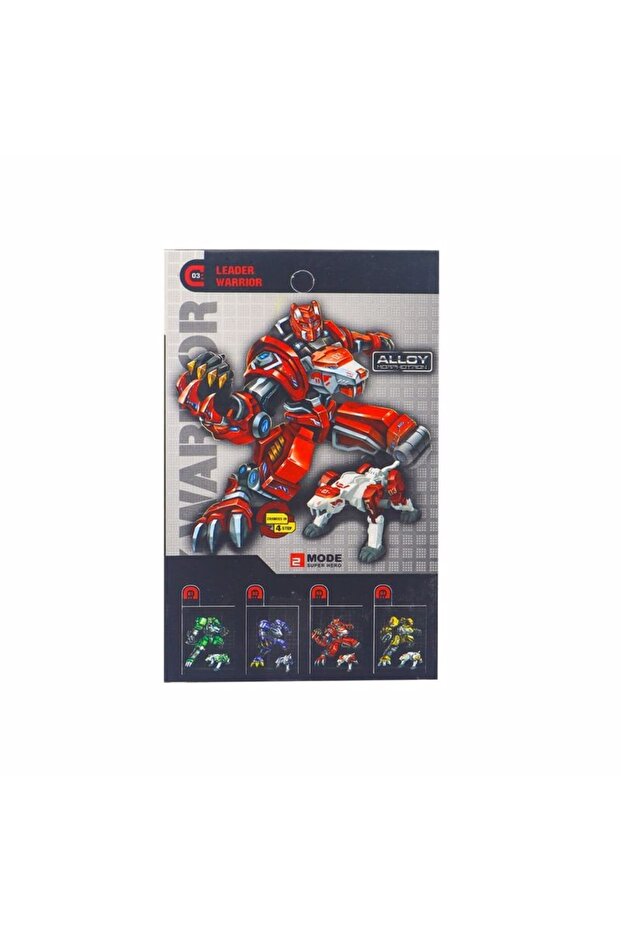 X- Warrior 4'lü Transformer Seti King Tiger - 3