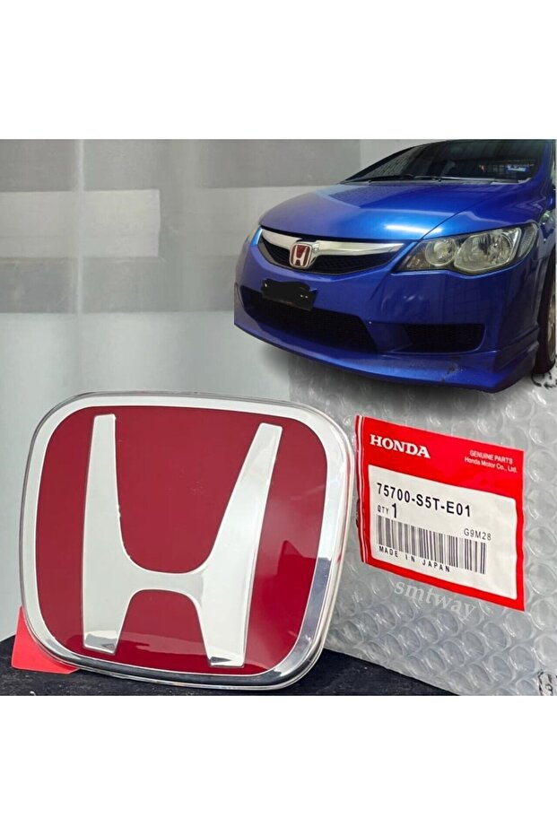 هوندا سيفيك 2006-2012 Fd6 Red H شعار الشواية الأمامية