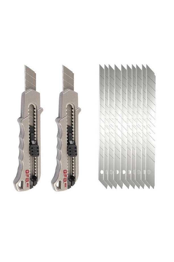2 Adet Metal Maket Bıçağı + 10 Adet Yedek Uç - 1