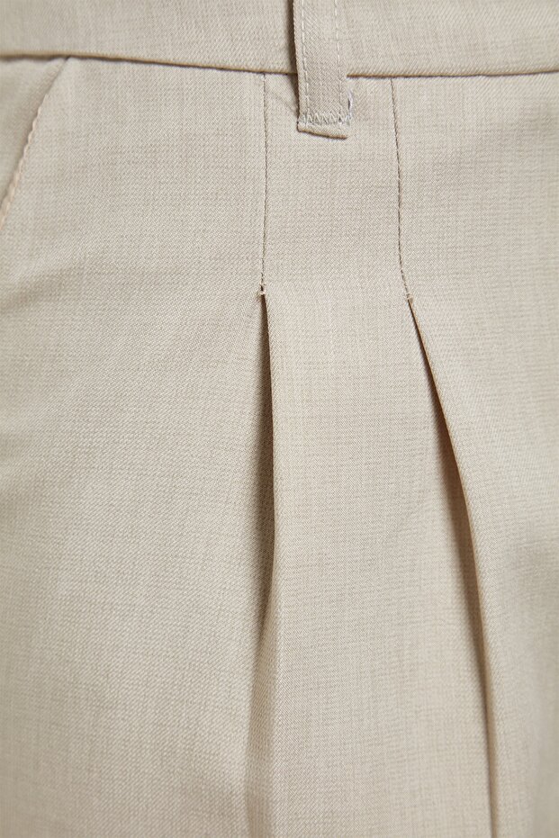 Vizon Wide Leg/Geniş Paça Pilili Dokuma Pantolon TWOAW22PL0475 - 6