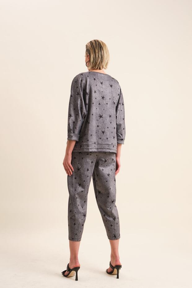 Baskı Detaylı Bluz - 4