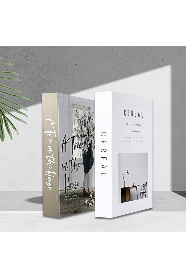 2 Pack A Tree & Table Decorative Book Box