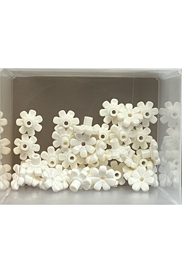 Original Accessory Moc Custom Minifigure Plant Flower White Small Flower Plant 4 Pieces to Send