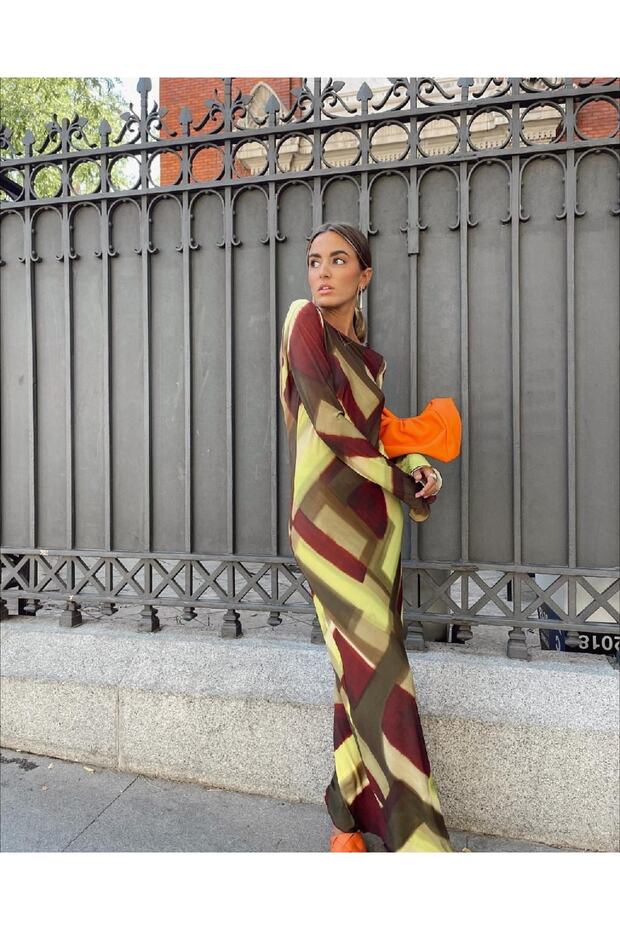 Marka Model Renkli Elbise - 8