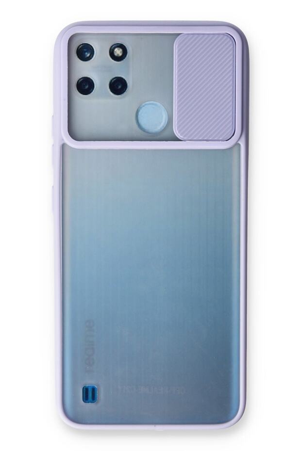 C25Y Case Transparent Matte Sliding Camera Protection Silicone - Lilac