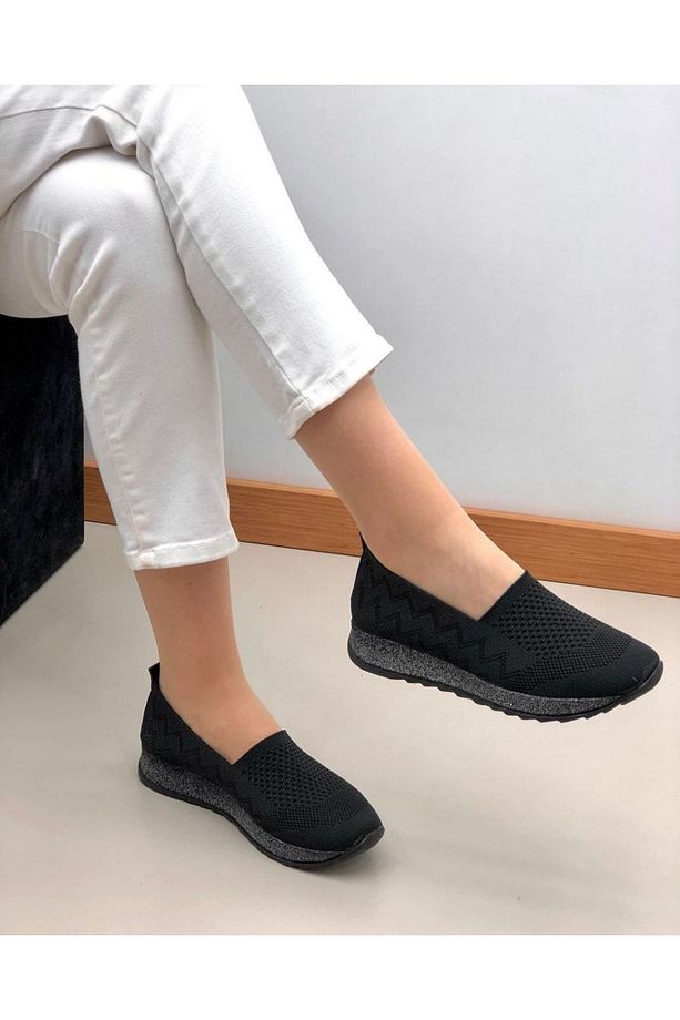 Yeni Sezon Dolgu Topuk Poli Ortopedik Taban Moda Şık Espadril Babet Ayakkabı - 2