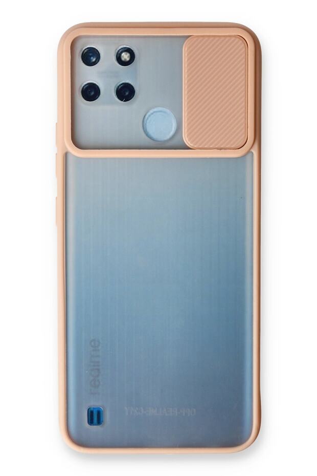 C25Y Case Transparent Matte Sliding Camera Protection Silicone - Pink