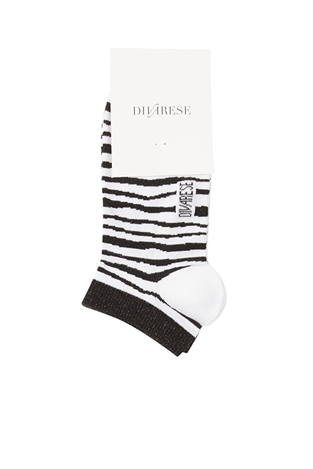 Siyah Beyaz Çorap - 1