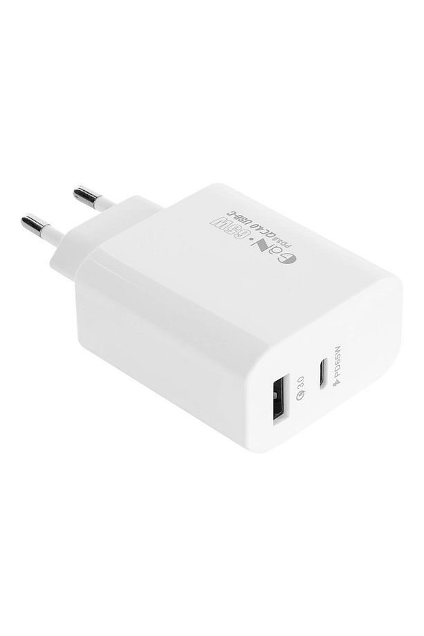 Sl-ec69 Gan Pd 65w / Qc 18w Type Usb-c +usb A Hızlı Beyaz Ev/notebook Şarj Adaptör - 1