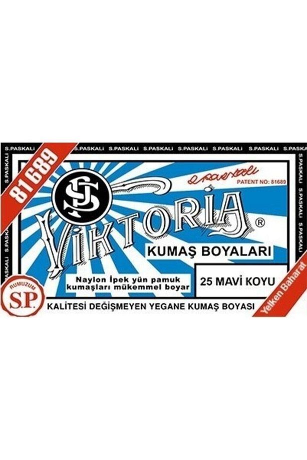 Kumaş Boyası 2 Adet Mavi Koyu Ve 1 Adet Fiske Sabitleme - 3