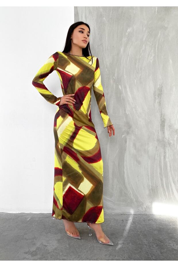 Marka Model Renkli Elbise - 3