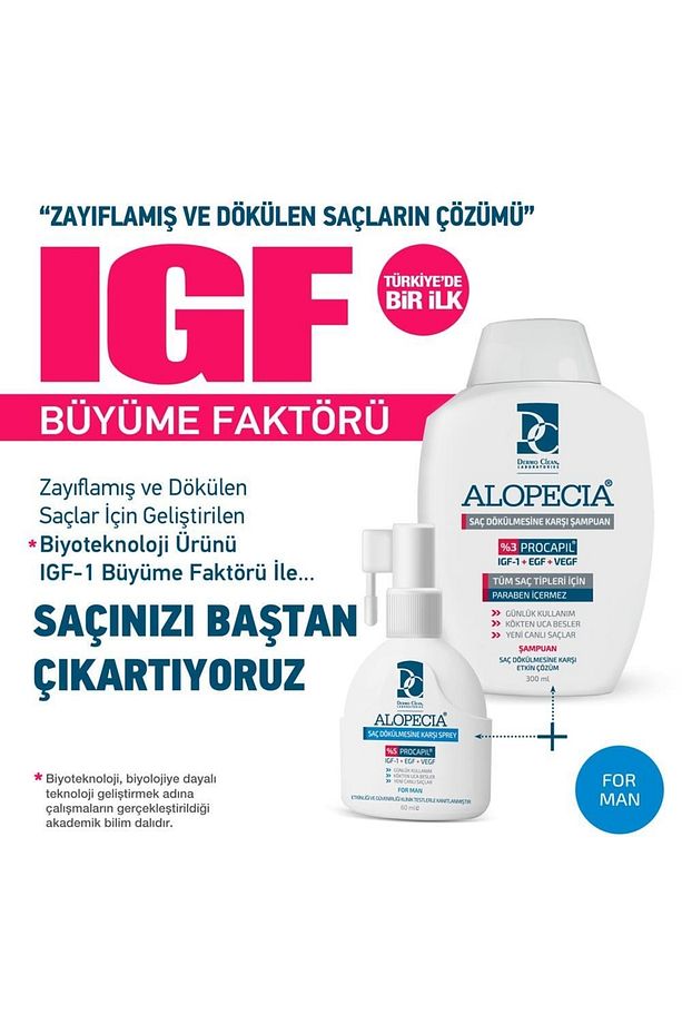 Erkek Procapil Ve Igf Içerikli Serum Ve Şampuan Seti - 3
