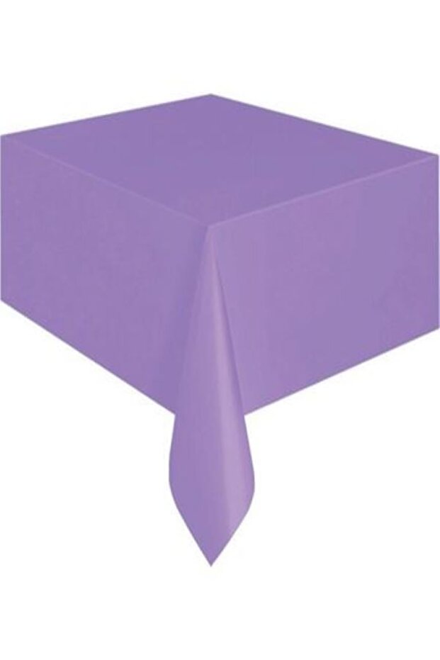 Purple Color Disposable 120X180 cm Birthday Party Plain Plastic Tablecloth
