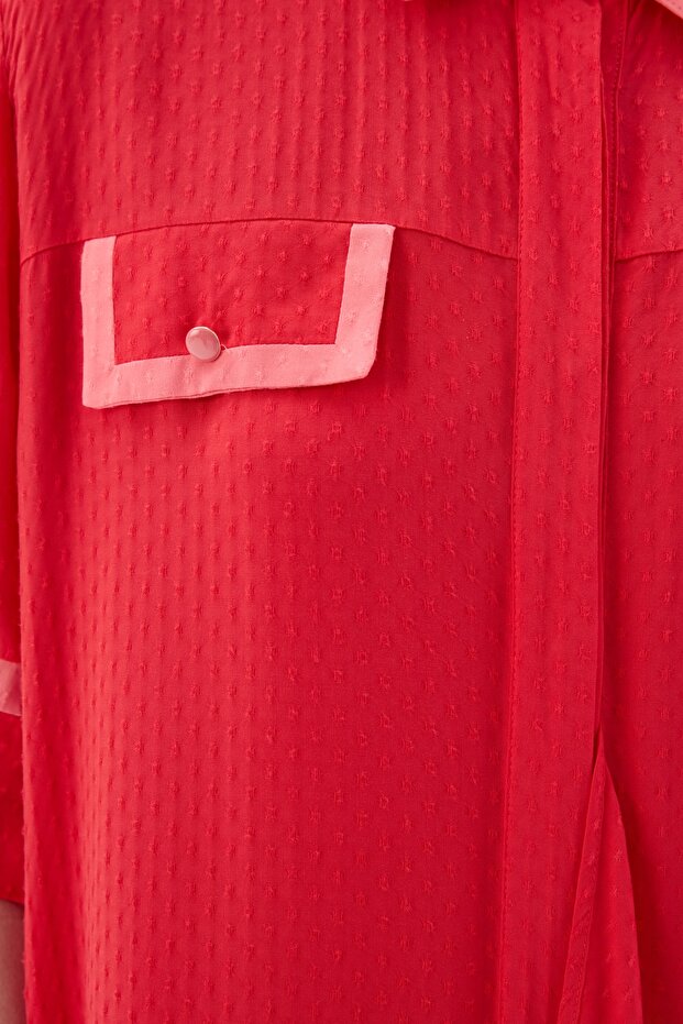 Garnili Gömlek Elbise - 2