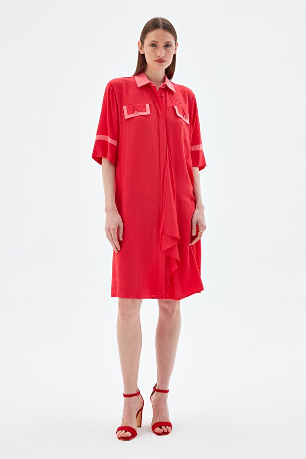 Garnili Gömlek Elbise - 5