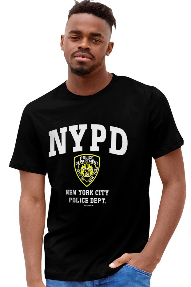 Nypd Black Short Sleeve Men's T-shirt