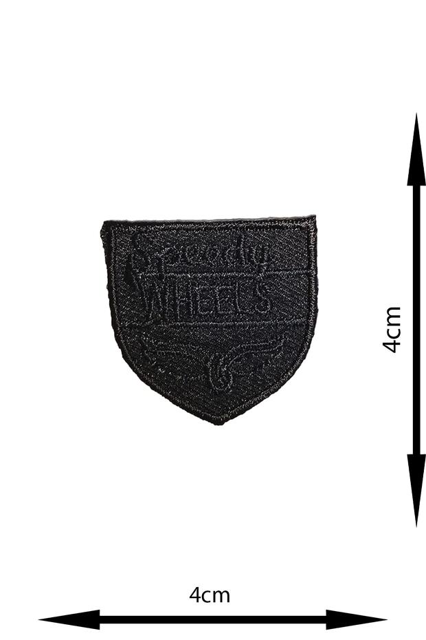 Ütü Ile Yapışan Arma - Patch - Delik Yama Set-3 Modeli Siyah (4'LÜ SET) - 2