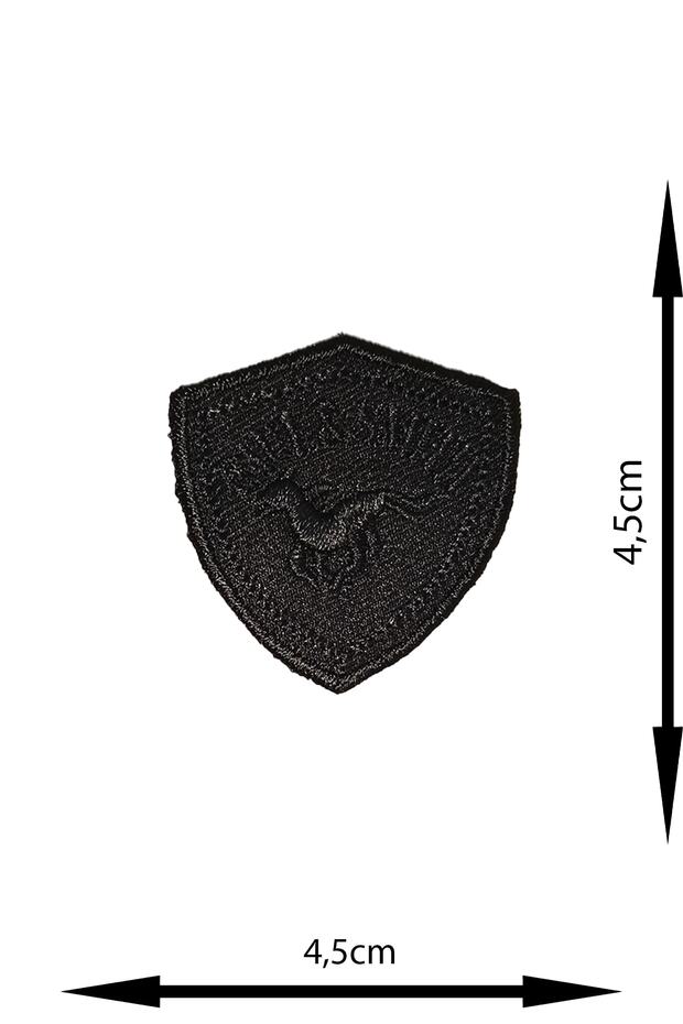 Ütü Ile Yapışan Arma - Patch - Delik Yama Set-3 Modeli Siyah (4'LÜ SET) - 5