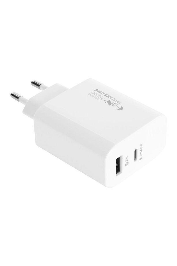 Sl-ec68 45w Gan Pd 30w / Qc 18w Type Type Usb-c +usb A Hızlı Beyaz Ev/notebook Şarj Adaptör - 1