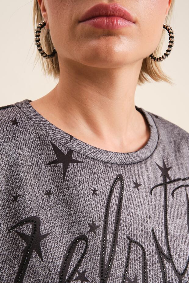 Baskı Detaylı Bluz - 3