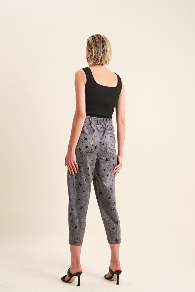 Baskılı Pantolon - 4