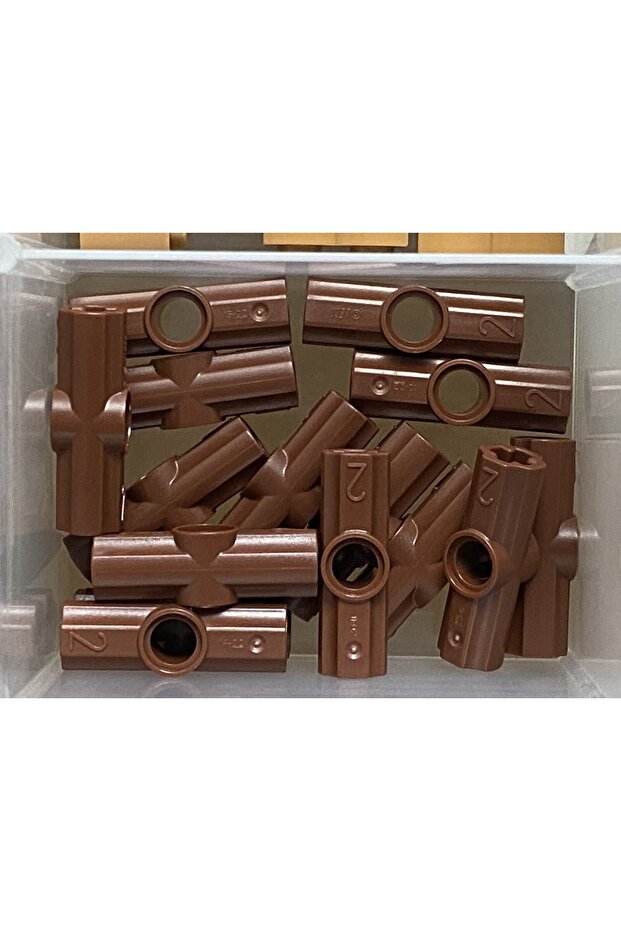 Original Technic Custom Axle Connector Angled # 2 Fittings Brown to Send 4 Pcs