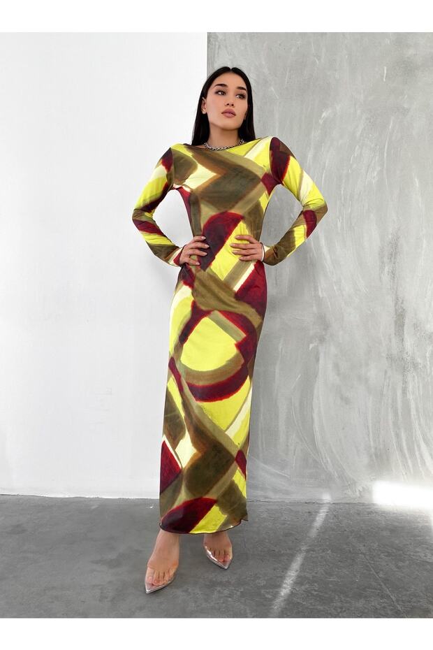 Marka Model Renkli Elbise - 4