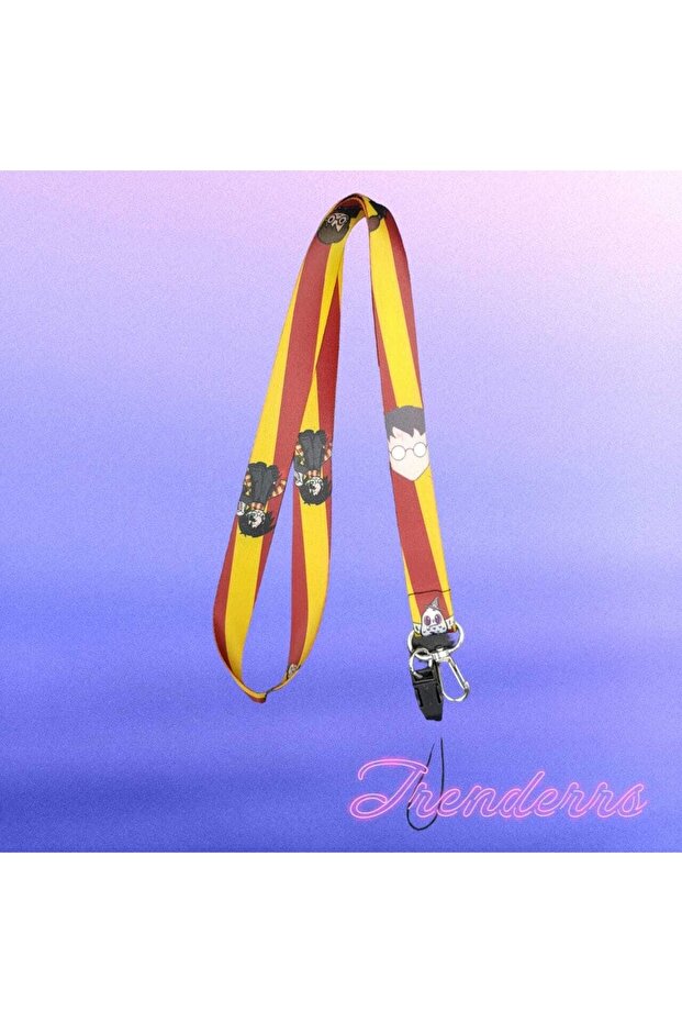 Harry Potter Patterned Keychain and Name Badge Neck Strap Rope Phone and Bag Hanger Rope