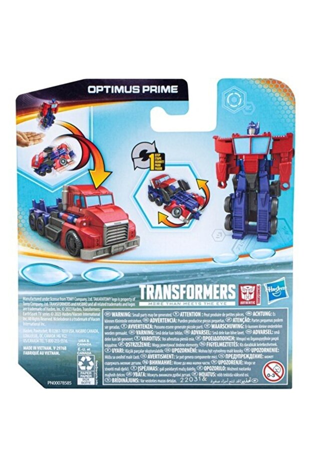 Transformers Earthspark Tek Adımda Dönüşen Fifür Optimus Prime F6229 F6716 - 2