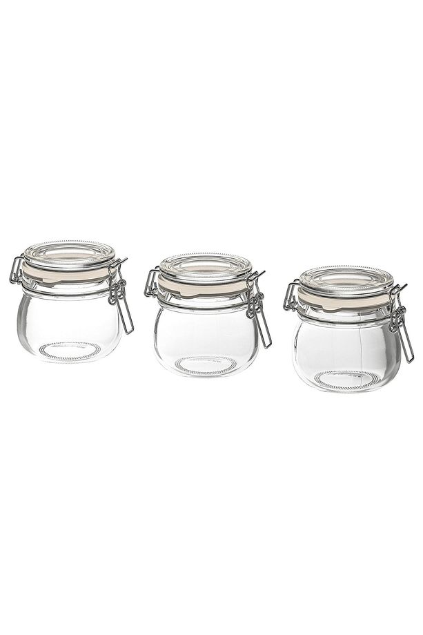 3 Adet Kavanoz Cam 3 Lü Set Sızdırmaz Mini Reçel Kavanozu Hacim: 130 Ml Şeffaf - 1