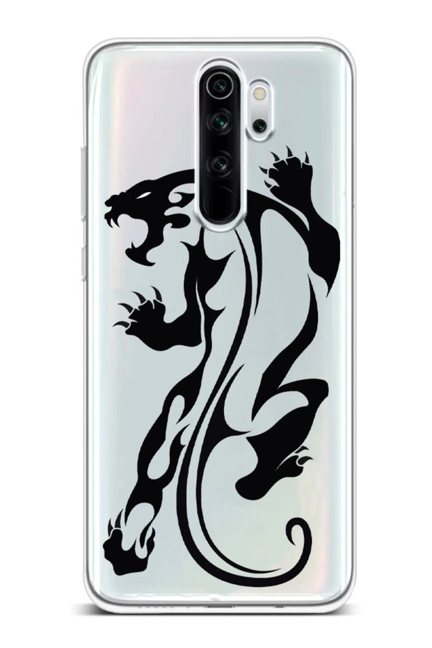 Xiaomi Note 8 Pro Compatible Vectorial Tiger Transparent Phone Case