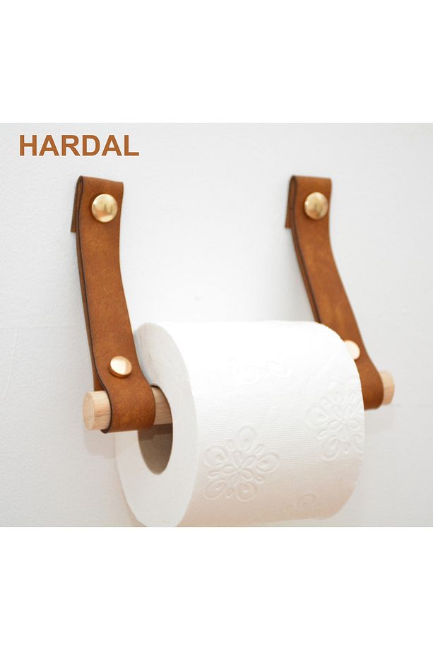 Ahşap Deri Tuvalet Kağıtlık Ve Wc Kağıdı Peçeteliği Askısı Rulo Banyo Kağıtlığı Asacağı Düzenleyici - 1