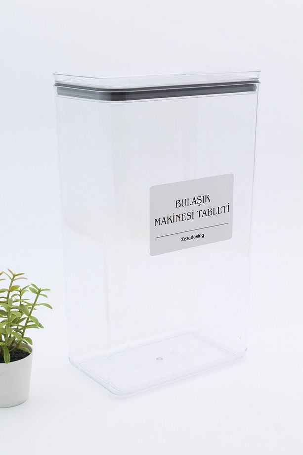 Dekoratif Saklama Kabı 2.9 Litre - (BULAŞIK MAKİNESİ TABLETİ) - 3