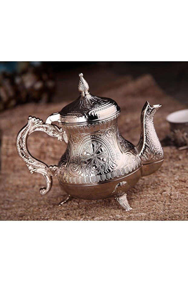 Metal Teapot Silver